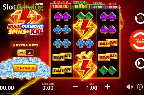 Скрин2. Multidiamond XXL: Spins+ слот