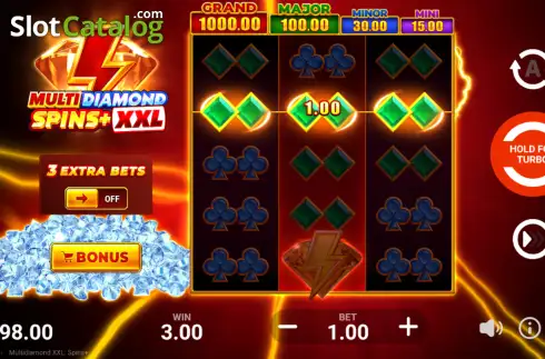 Скрин3. Multidiamond XXL: Spins+ слот