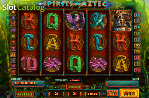 Скрин2. Spirit of Aztecs слот