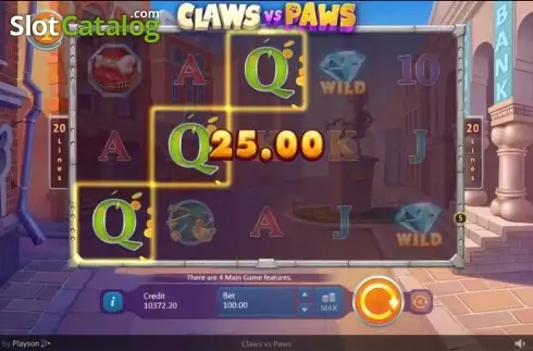 Скрин4. Claws vs Paws слот