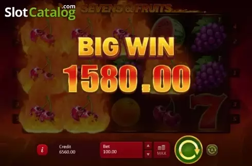 Скрин7. Sevens & Fruits слот