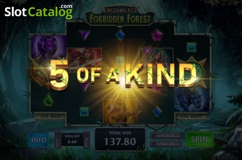 Скрин2. Kingdoms Rise: Forbidden Forest слот