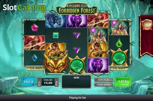 Скрин4. Kingdoms Rise: Forbidden Forest слот