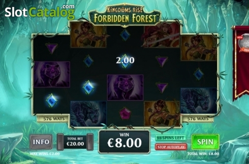 Скрин8. Kingdoms Rise: Forbidden Forest слот