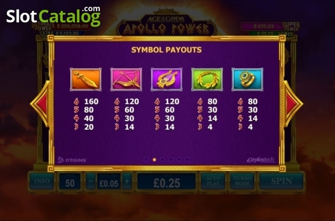 Скрин8. Age of the Gods: Apollo Power слот
