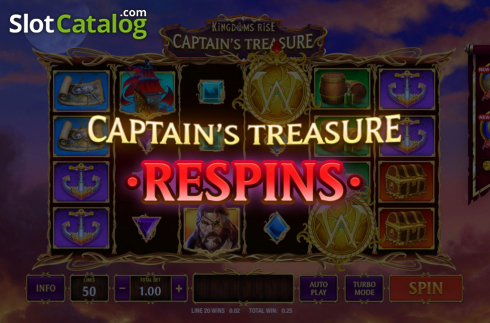 Скрин5. Kingdoms Rise: Captain's Treasure слот