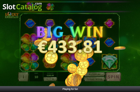 Скрин4. Lucky Emeralds слот