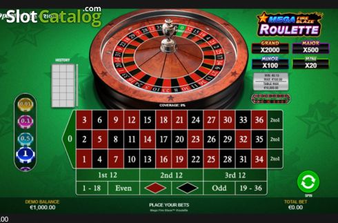 Скрин4. Mega Fire Blaze Roulette слот