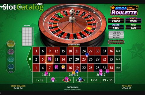 Скрин5. Mega Fire Blaze Roulette слот