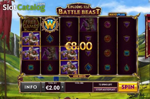 Скрин5. Kingdoms Rise Battle Beast слот