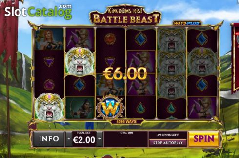Скрин6. Kingdoms Rise Battle Beast слот