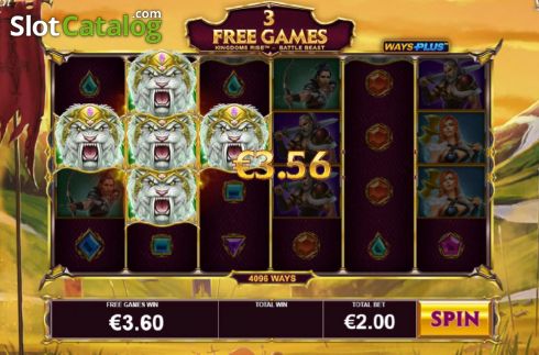 Скрин9. Kingdoms Rise Battle Beast слот