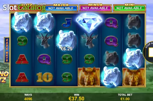 Скрин8. Rhino Blitz слот