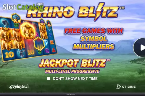 Скрин2. Rhino Blitz слот