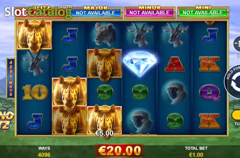 Скрин4. Rhino Blitz слот