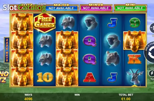 Скрин3. Rhino Blitz слот