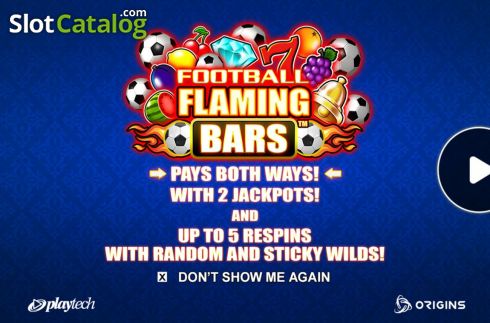 Скрин2. Football Flaming Bars слот