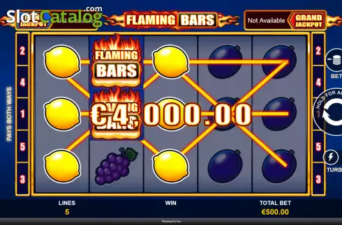 Скрин4. Football Flaming Bars слот