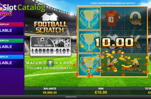 Скрин3. Football Scratch (Playtech Origins) слот