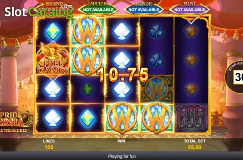Скрин4. Pride of Persia Empire Treasures слот