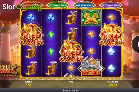 Скрин8. Pride of Persia Empire Treasures слот