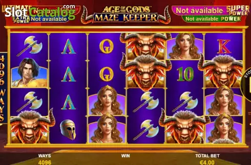 Скрин3. Age Of The Gods Maze Keeper слот