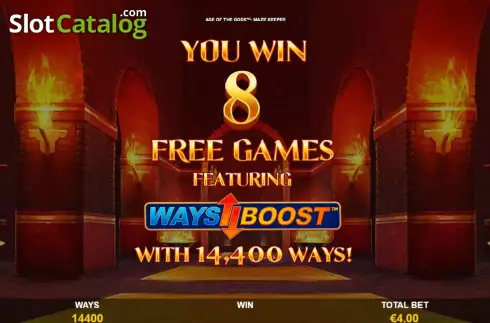 Скрин6. Age Of The Gods Maze Keeper слот