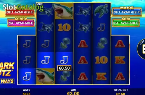 Скрин5. Shark Blitz слот