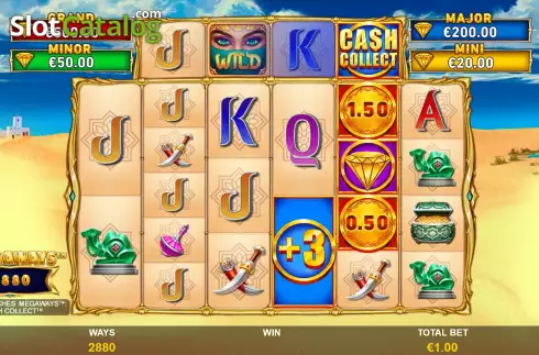 Скрин6. Cash Collect Sahara Riches Megaways слот