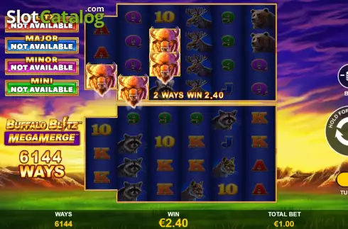 Скрин4. Buffalo Blitz Mega Merge слот