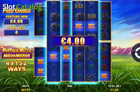 Скрин9. Buffalo Blitz Mega Merge слот