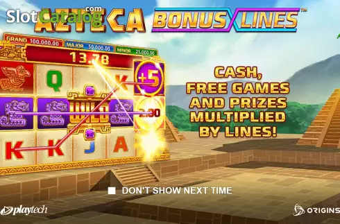 Скрин2. Azteca Bonus Lines слот