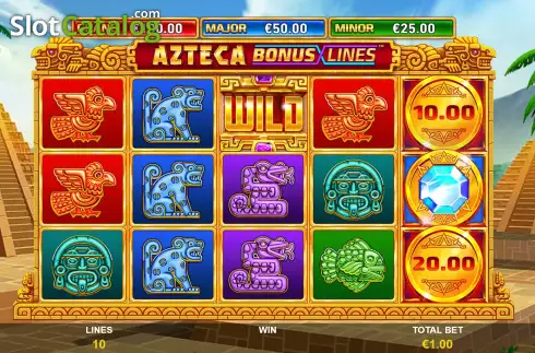 Скрин3. Azteca Bonus Lines слот