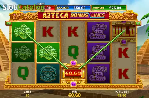Скрин4. Azteca Bonus Lines слот