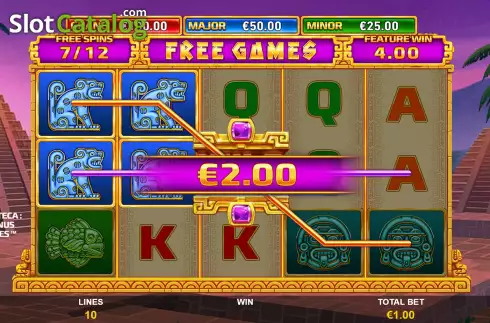 Скрин9. Azteca Bonus Lines слот