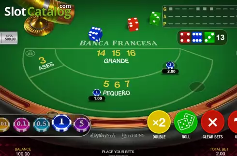 Скрин2. Banca Francesa (Playtech Origins) слот