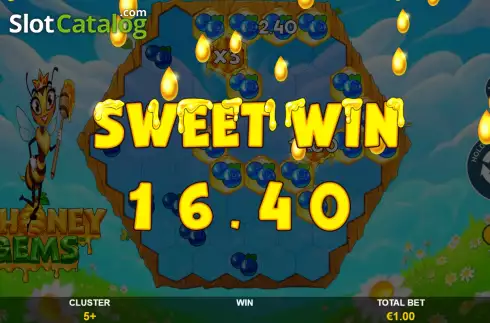 Скрин8. Honey Gems слот