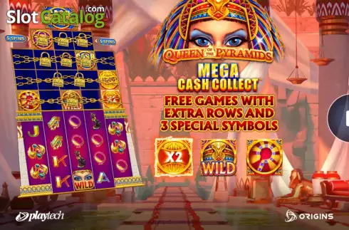 Скрин2. Mega Cash Collect: Queen of the Pyramids слот