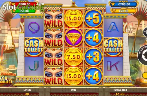 Скрин3. Mega Cash Collect: Queen of the Pyramids слот