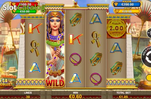 Скрин5. Mega Cash Collect: Queen of the Pyramids слот