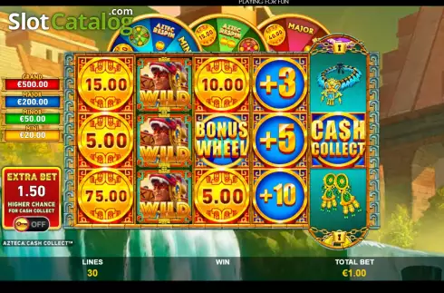 Скрин2. Azteca Cash Collect слот