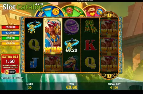 Скрин3. Azteca Cash Collect слот