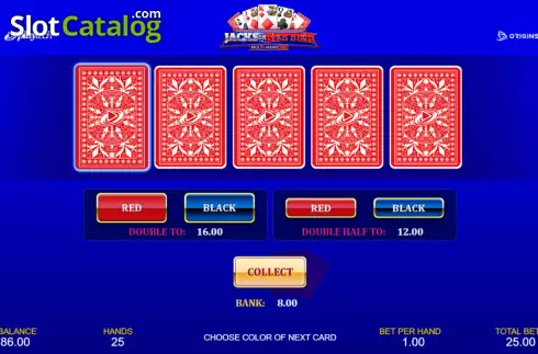 Скрин4. Jacks or Better Multi-Hand 25 слот