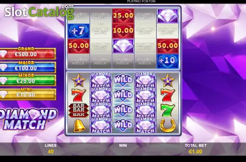 Скрин2. Diamond Match слот