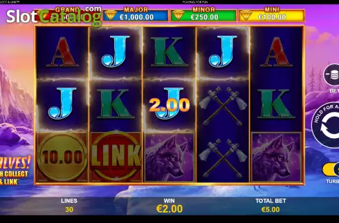 Скрин5. Wolves! Cash Collect & Link слот