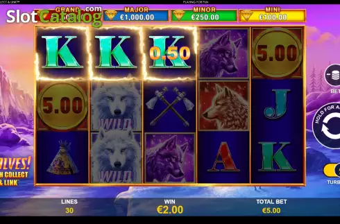 Скрин7. Wolves! Cash Collect & Link слот