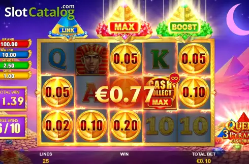 Скрин2. Queen of the 3 Pyramids: Cash Collect слот