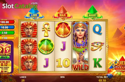 Скрин3. Queen of the 3 Pyramids: Cash Collect слот