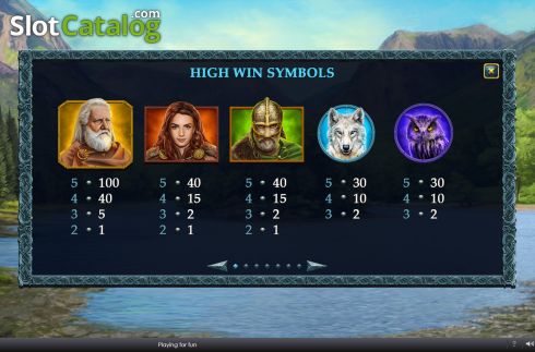 Скрин8. Storms of Ice слот