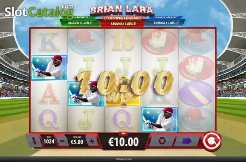 Скрин7. Brian Lara Sporting Legends слот